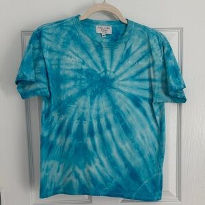 Collina Strada Turquoise Blue Tie-Dye “Call Mom” Shirt